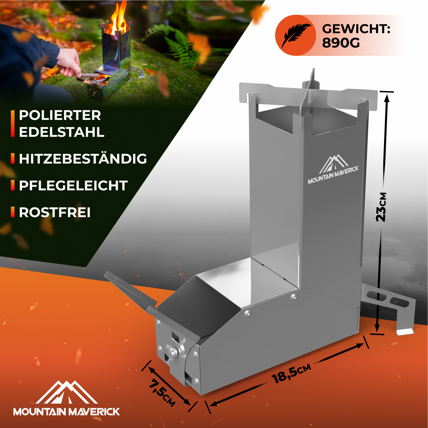 MountainMaverick® Raketenofen