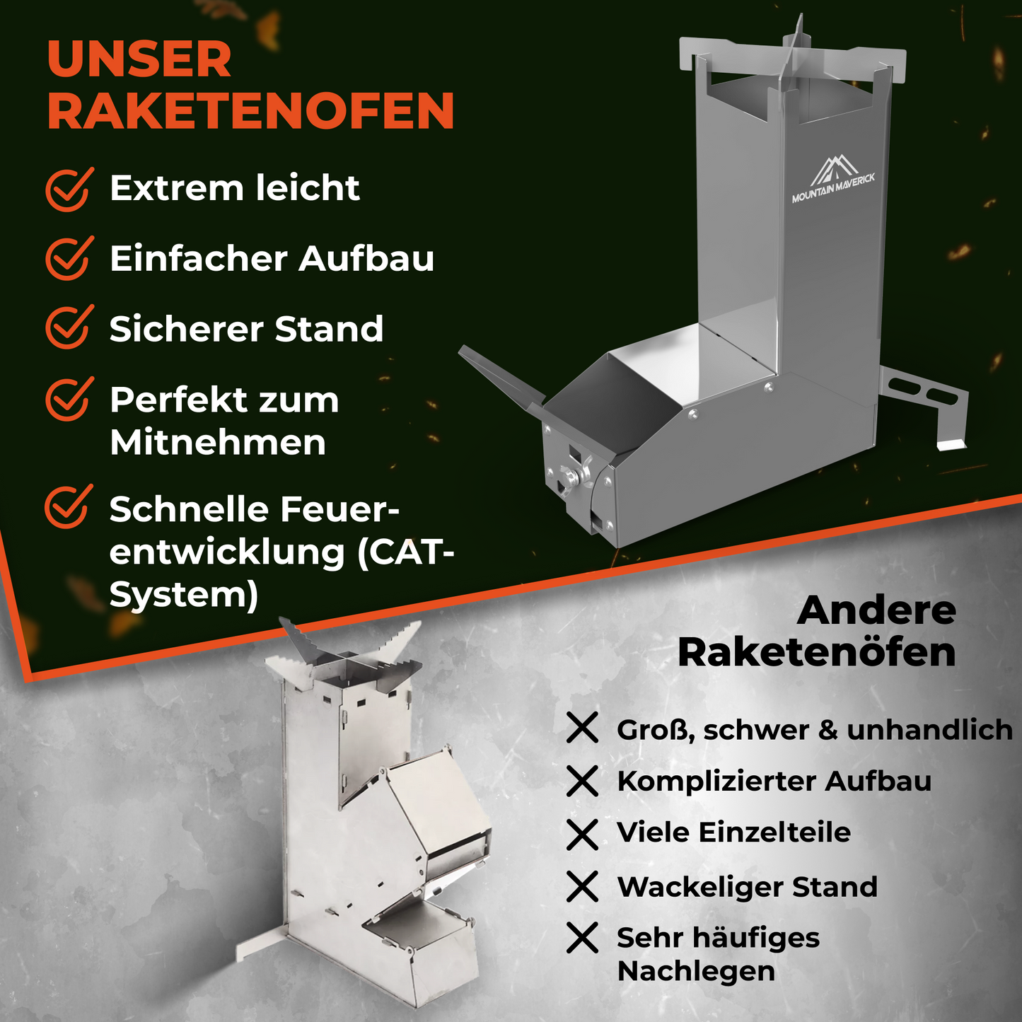 MountainMaverick® Raketenofen